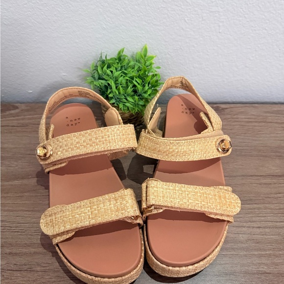A New Day Tan Woven Strap Sandals - Picture 3 of 3
